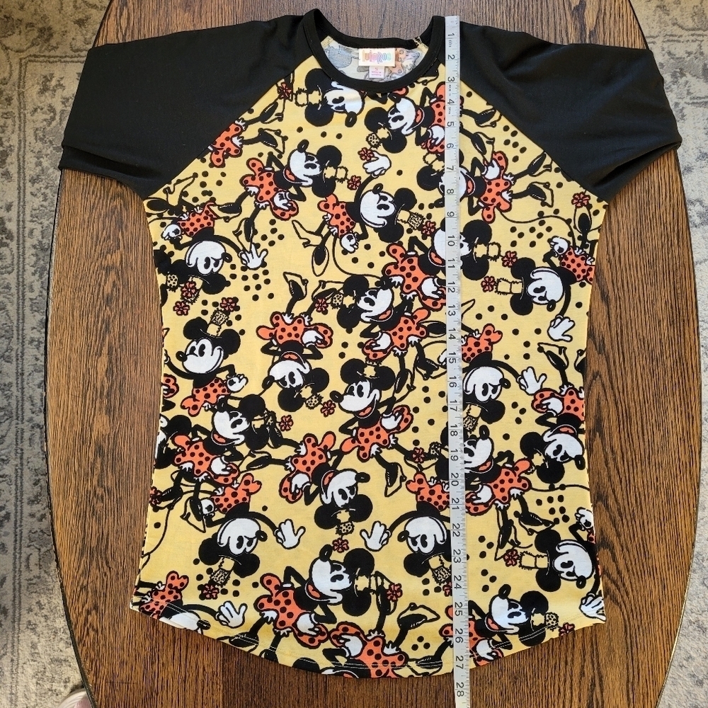 LulaRoe Disney Minnie Mouse Randy Baseball Style T-shirt Size Women's Small - Picture 6 of 12